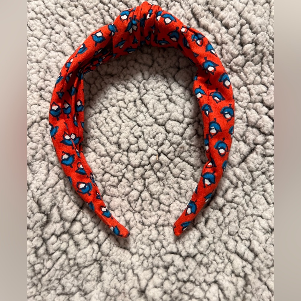 J. Crew Printed Knotted Headband
